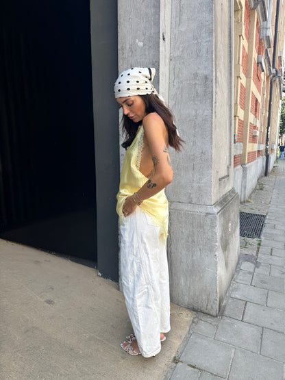 Soleil satijnen top