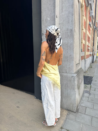 Soleil satijnen top