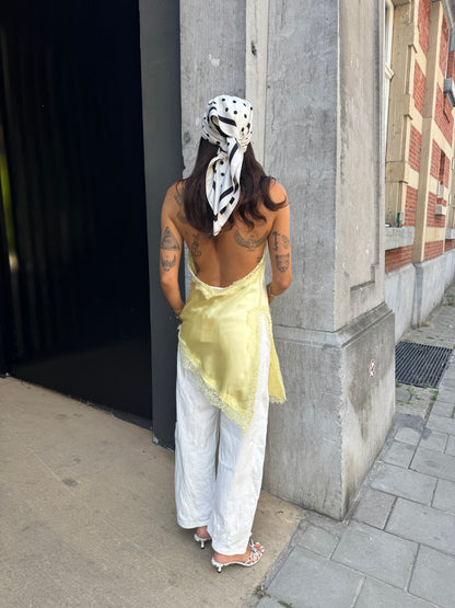 Soleil satijnen top