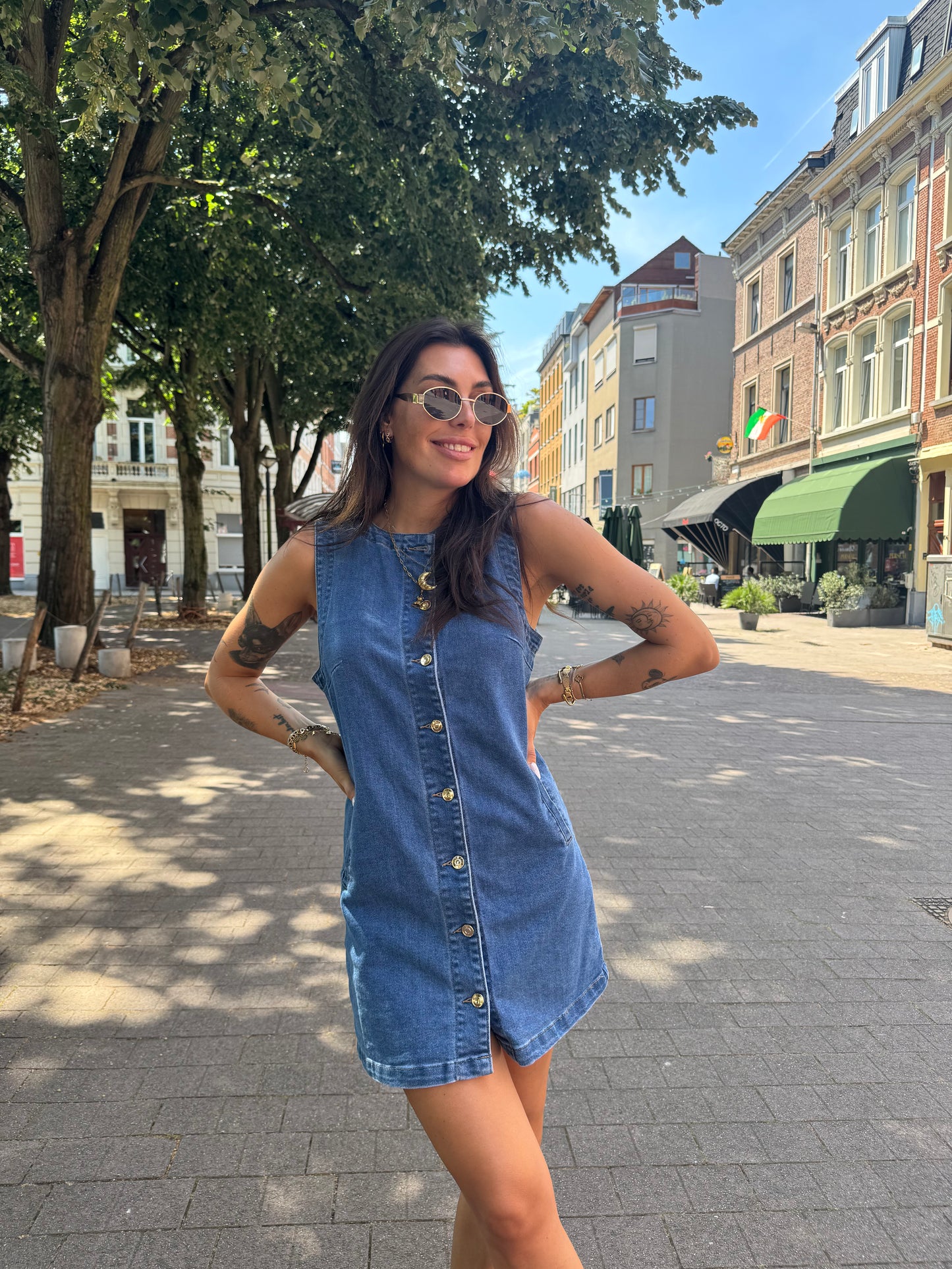 Ravi jeans jurk