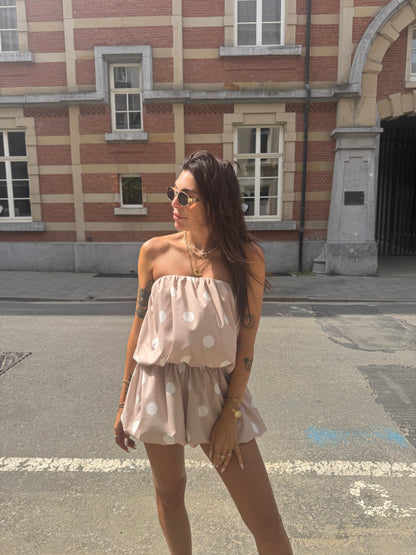 Paulien polka playsuit