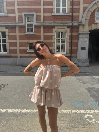 Paulien polka playsuit
