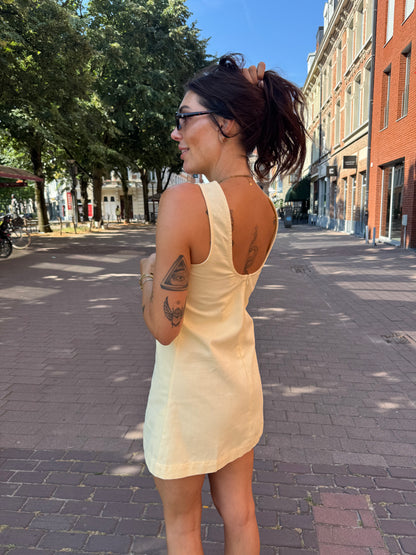 Lina linnen mini jurk