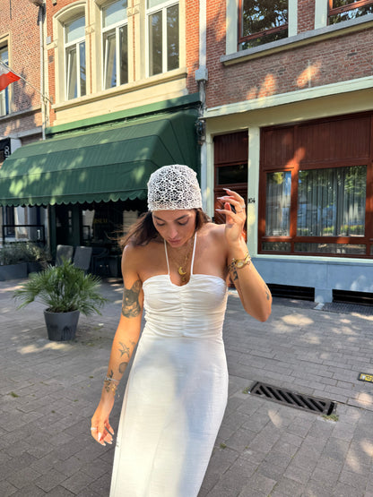 Celine lange linnen jurk