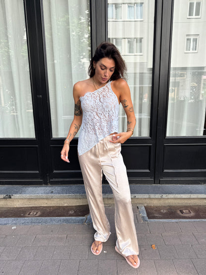 Liv satijnen broek