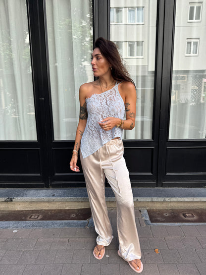 Liv satijnen broek